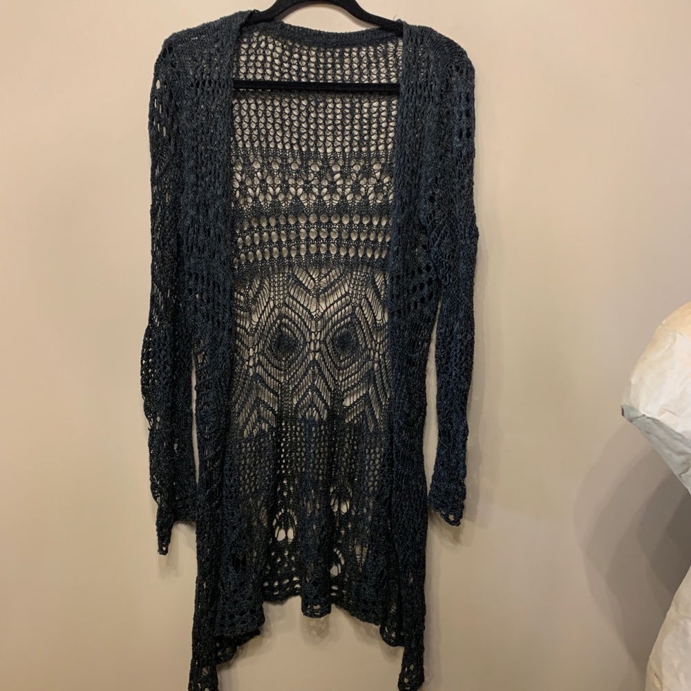 Cotton crocheted sweater